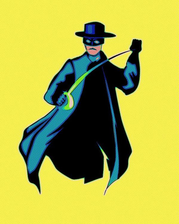 599x749 zorro pop art poster
