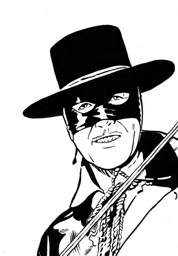 Zorro Drawing | Free download on ClipArtMag