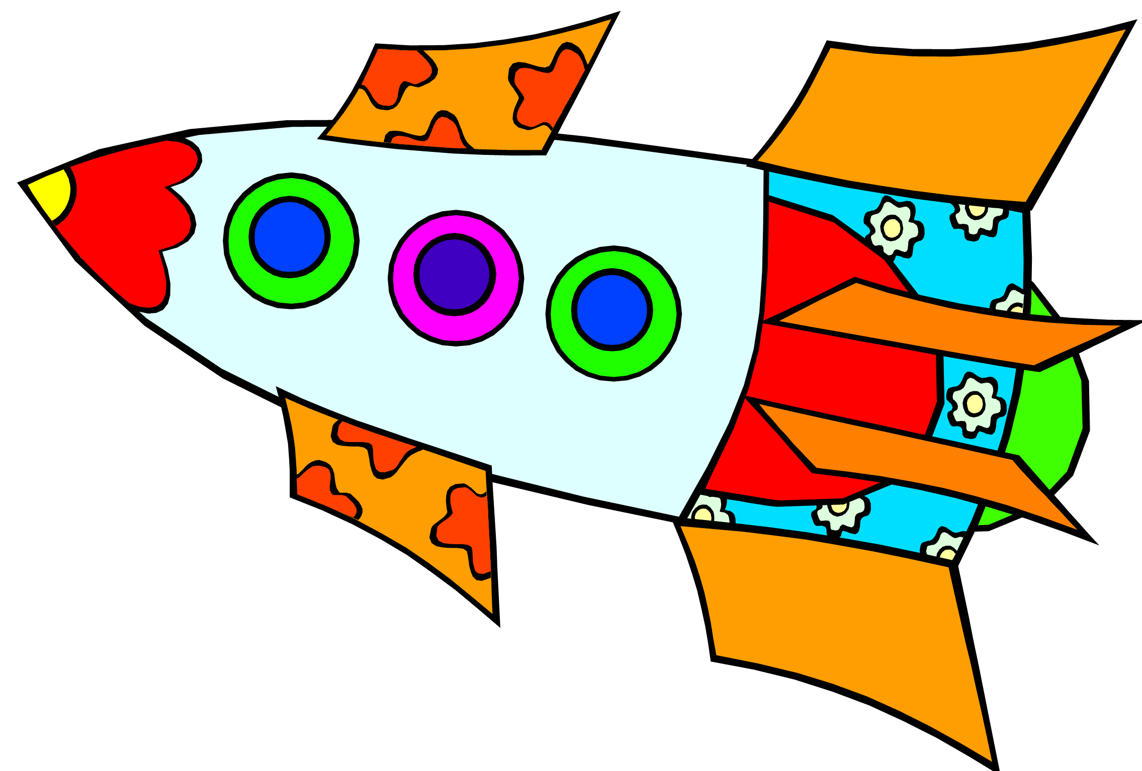 2271x1533 Rocket Clipart Childrens