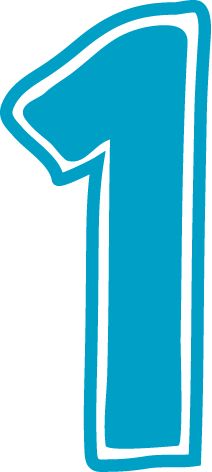 212x472 1 Number Clipart