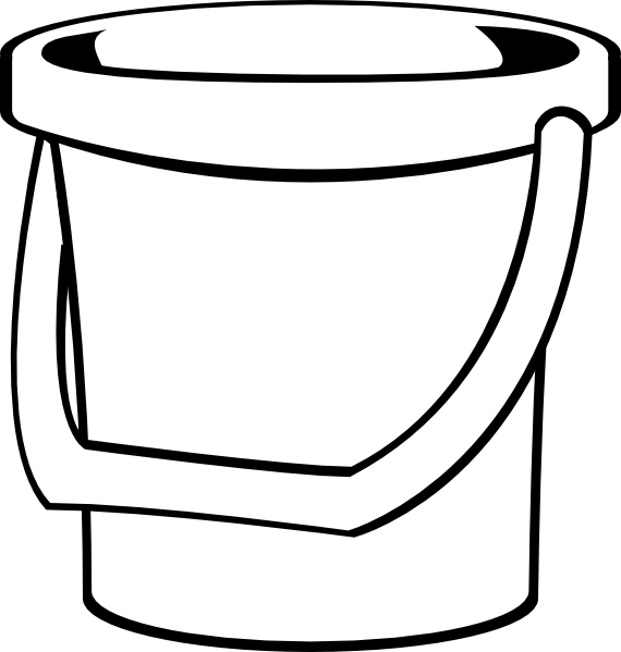 570x599 White Bucket 1 Clip Art