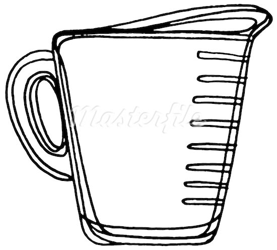 550x496 Measuring Cup Clipart