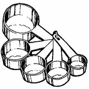 300x300 Measuring Cups And Spoons Clipart Collection