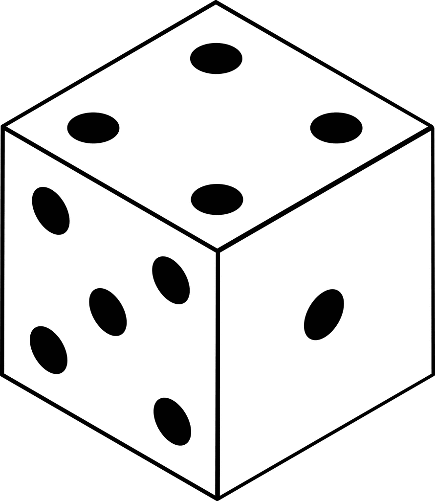 890x1024 Dice Sides Clipart