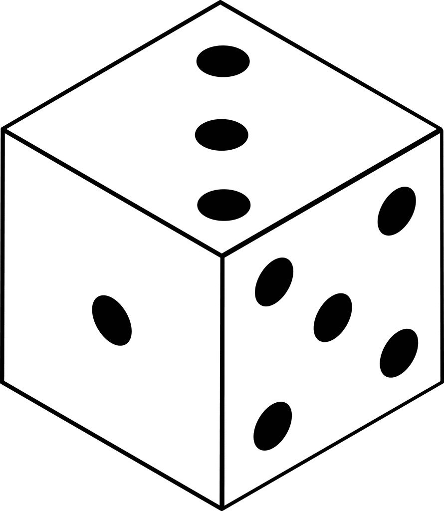 890x1024 Five Dice Clipart
