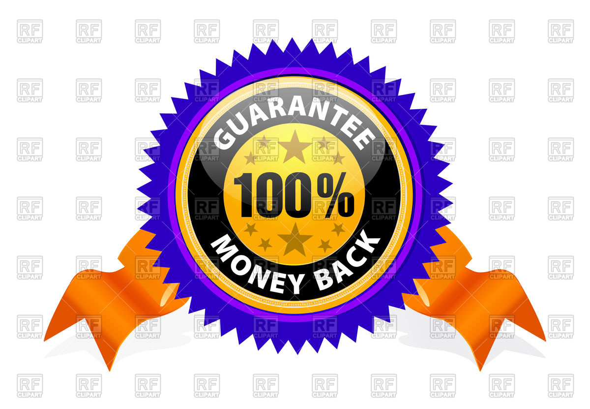 1200x831 Money Back Guarantee Royalty Free Vector Clip Art Image
