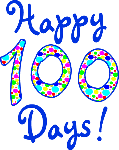 400x501 Printable 100th Day Clipart
