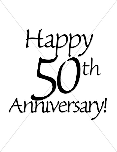 472x612 Black And White Happy Anniversary Clip Art