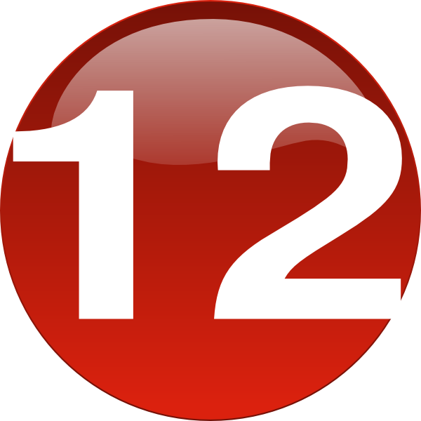 600x600 Bullet 12 Red 12 Clip Art