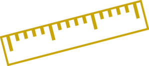 299x132 6 Inch Ruler Clipart