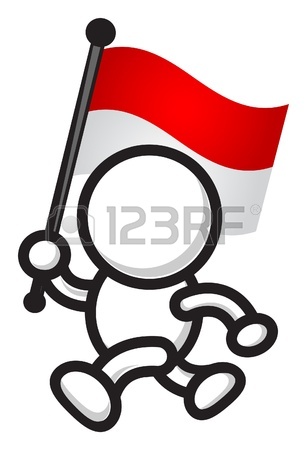 307x450 Black And White Bird With A Red Beak And Red Legs. Realistic