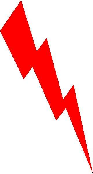 321x600 Electrical Clipart Red Lightning Bolt