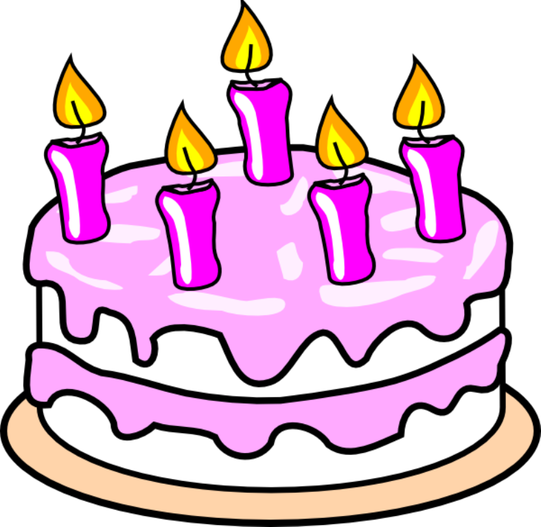 788x768 Clipart Free Birthday Cake