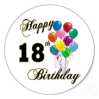400x400 Happy 18th Birthday Clip Art