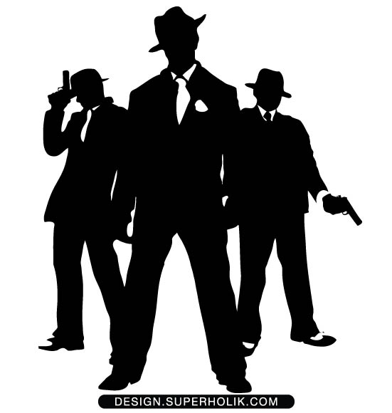 551x580 Gangster Silhouette Clip Art Clipart