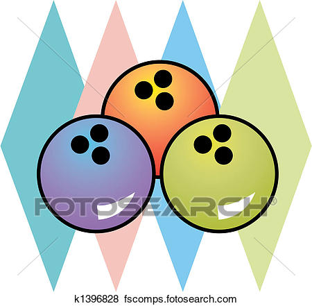 450x441 Clip Art Of Retro Vintage 1950s Bowling Logo K1396828