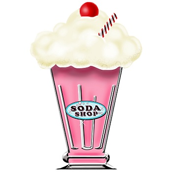 350x350 Malt Shop 1950's Clipart