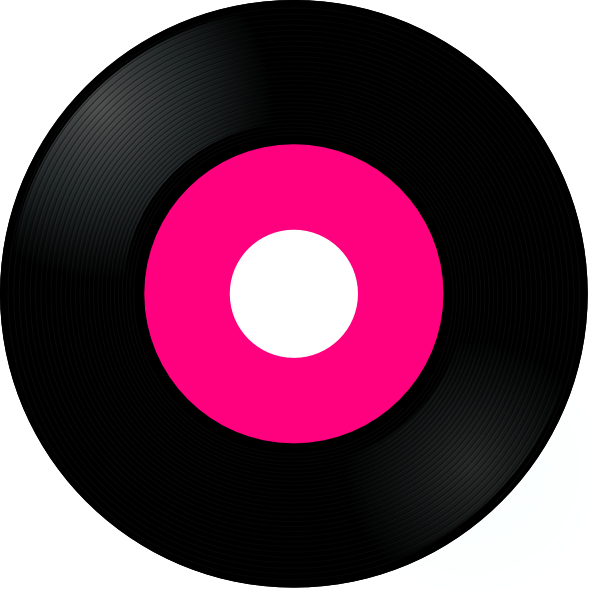 600x600 Pink Record Clip Art