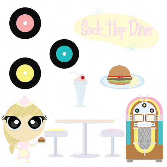 570x570 Design 50s Diner Clipart