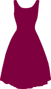 171x295 1950s Dress Clip Art