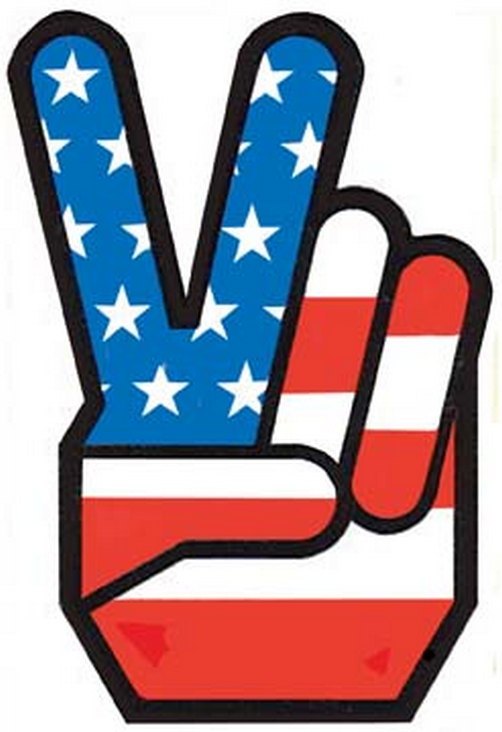 502x732 America Clipart Peace Sign