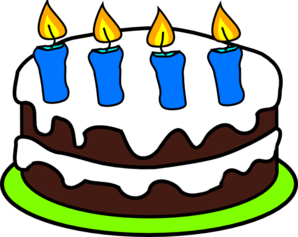 298x237 Birthday Cakes And Candles Clipart