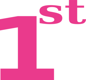 300x282 Pink Number One Clip Art