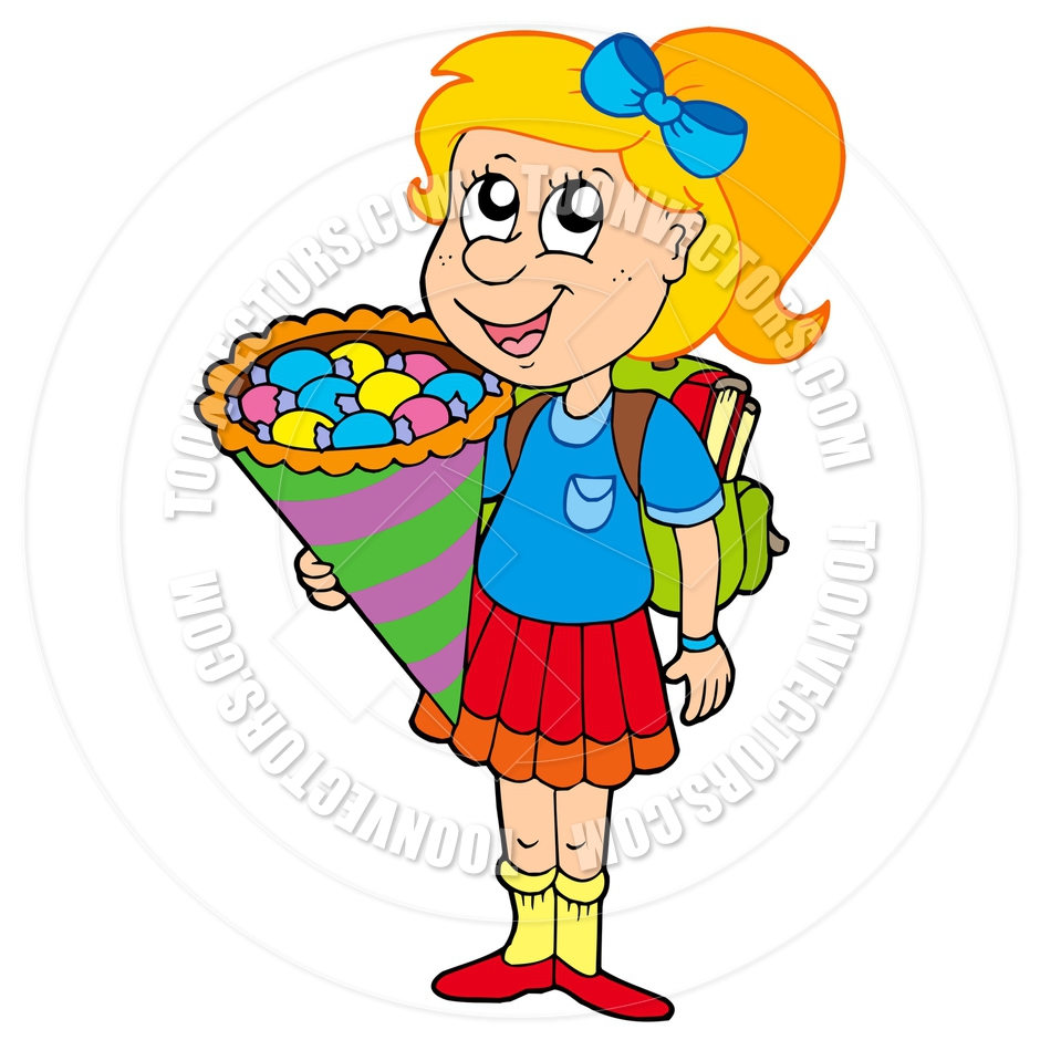 940x940 Cartoon First Day Of School By Clairev Toon Vectors Eps