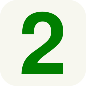 300x300 Number 2 Clip Art