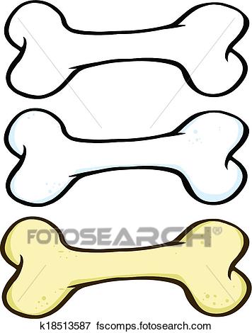 356x470 Clip Art Of Dog Bone Cartoon 2 Set Collection K18513587