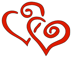 288x234 2 Hearts Clip Art Download