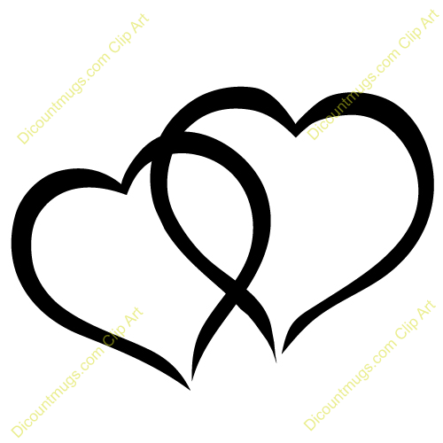 500x500 Hearts Clipart Intertwined