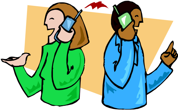 750x467 Phone Clipart Two Person