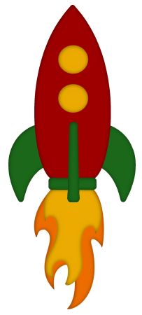 203x450 Red Rocket Blue Window Viajes Clip Art, Boy Cards