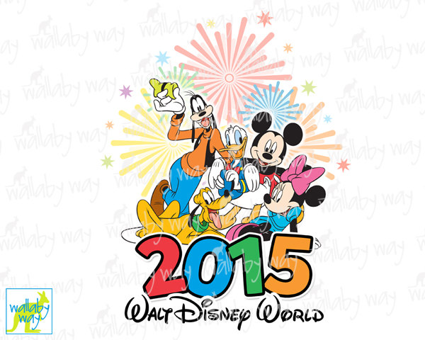 600x480 Walt Disney World 2015 Fab 5 Printable Iron On Transfer Or As Clip