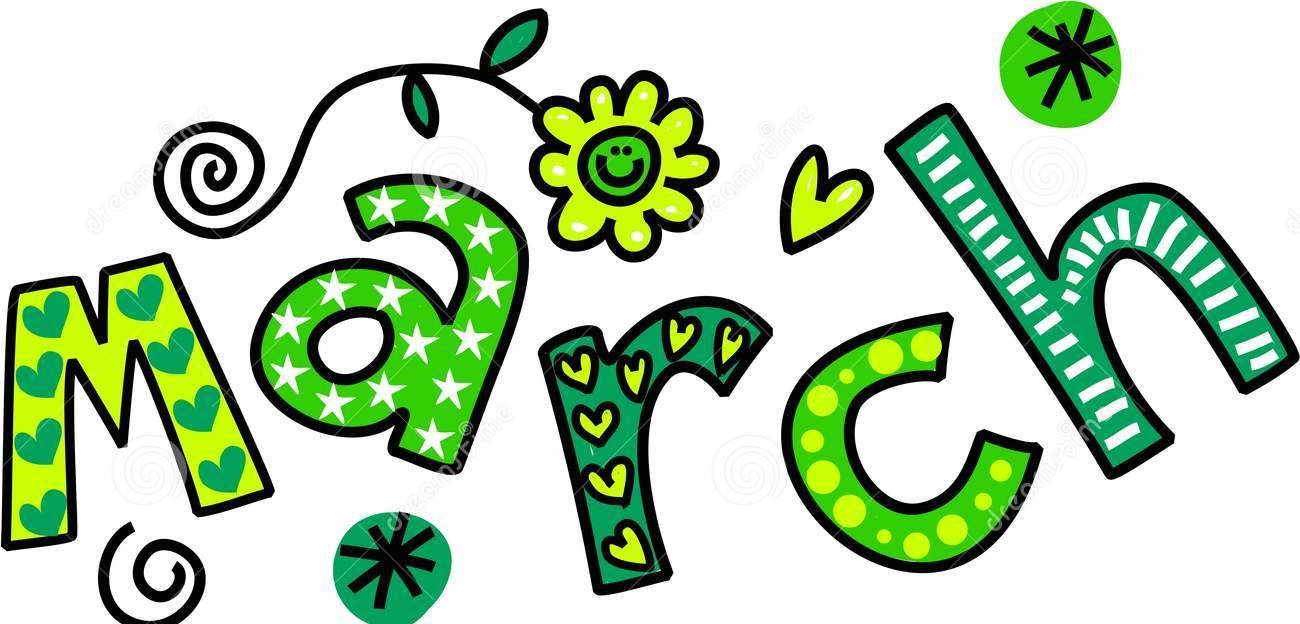 1300x624 March 2016 Calendar Clipart