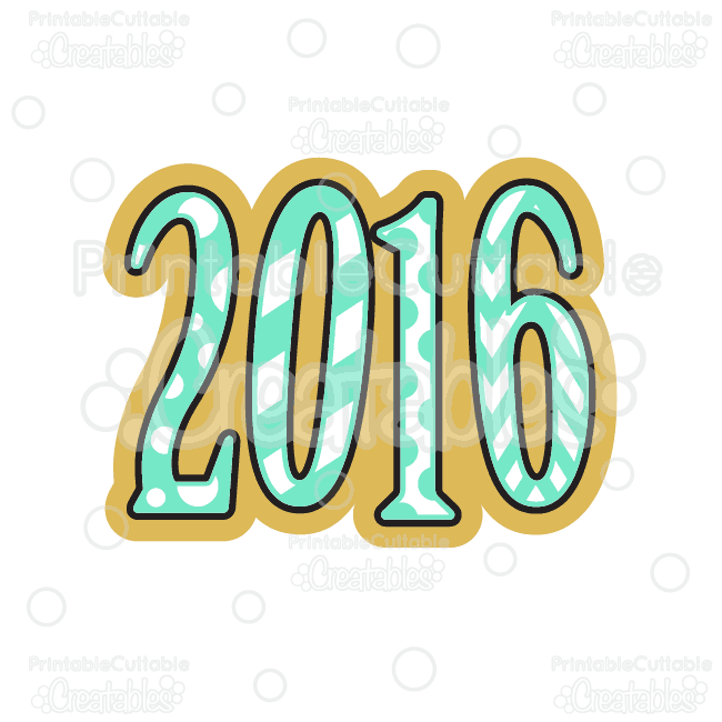 650x650 2016 New Year Svg Cutting File Amp Clipart