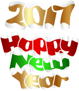 261x300 ) Happy New Year 2017 Clipart Free Download