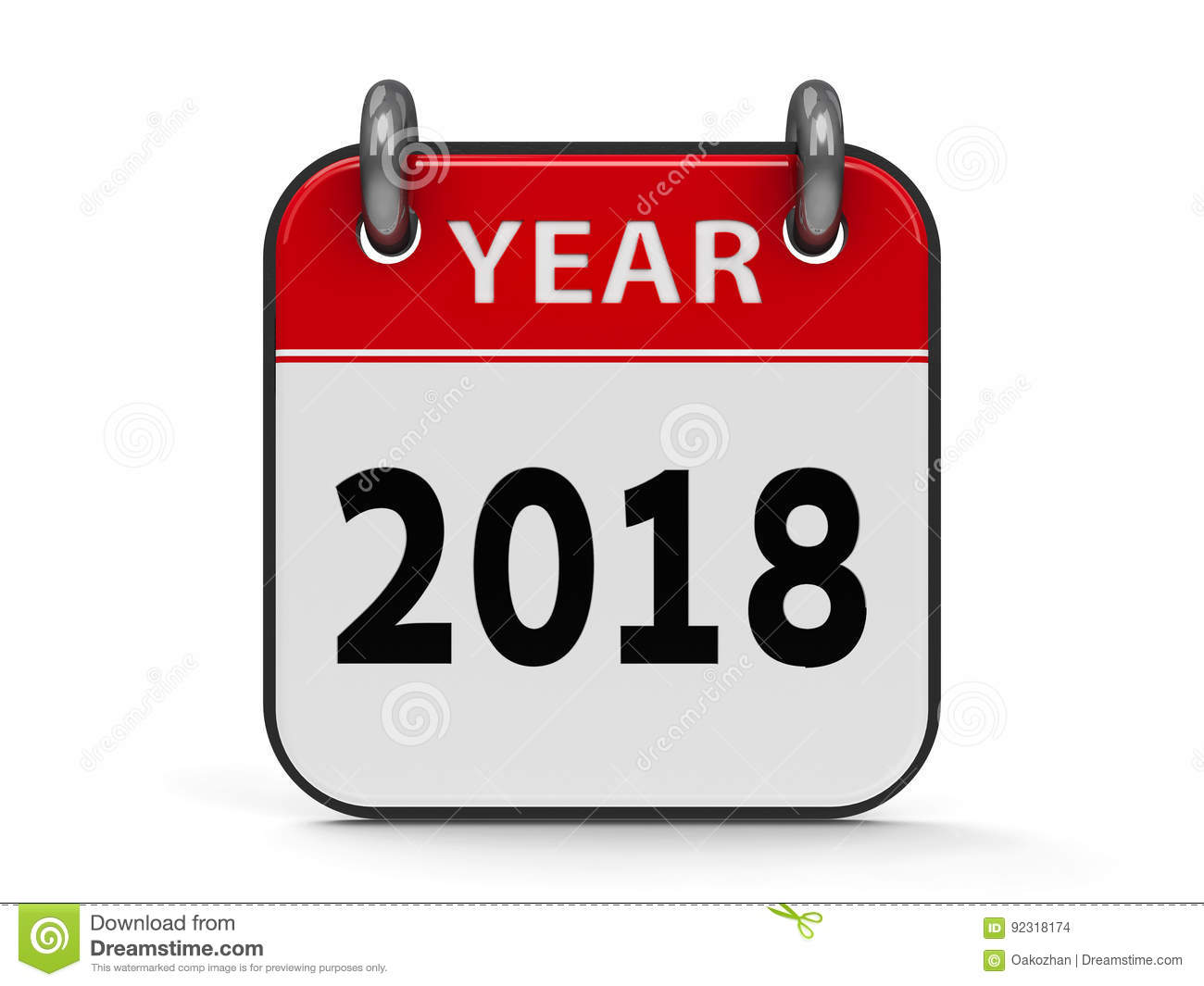 1300x1065 2018 Calendar Clipart