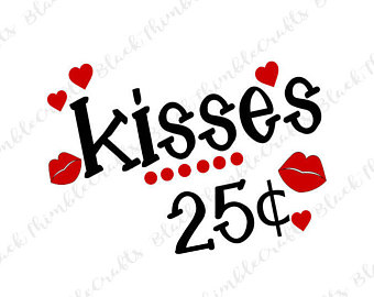 340x270 Kisses 25 Cents Svg Etsy