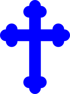 225x300 Royal Blue Cross Clip Art