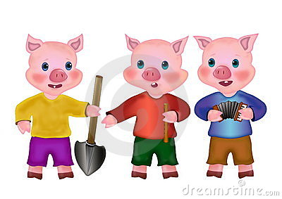 400x283 Three Little Pigs Clip Art