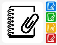 235x185 Set Of Colorful Ring Binders Binder, Ring And Font Logo