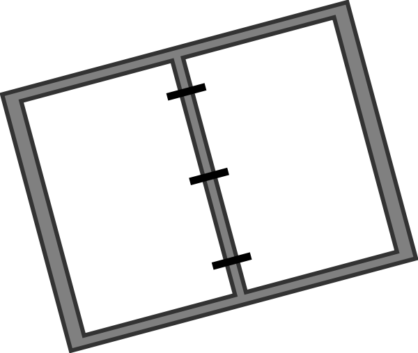 600x507 Three Ring Binder Clip Art