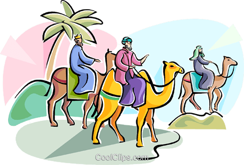 480x324 3 Wise Men Epiphany Royalty Free Vector Clip Art Illustration