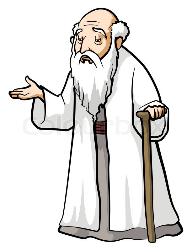 612x800 Old Wise Man Stock Vector Colourbox