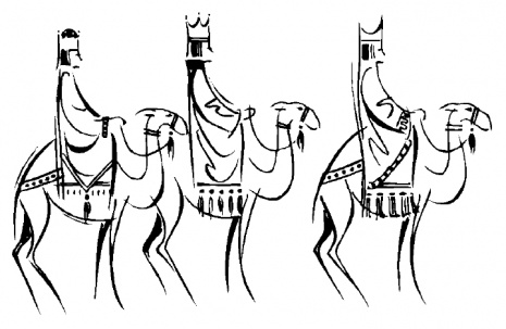 465x303 3 Wise Kings Clipart
