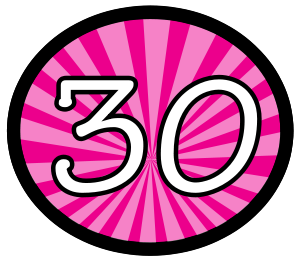 300x262 30 Birthday Clipart