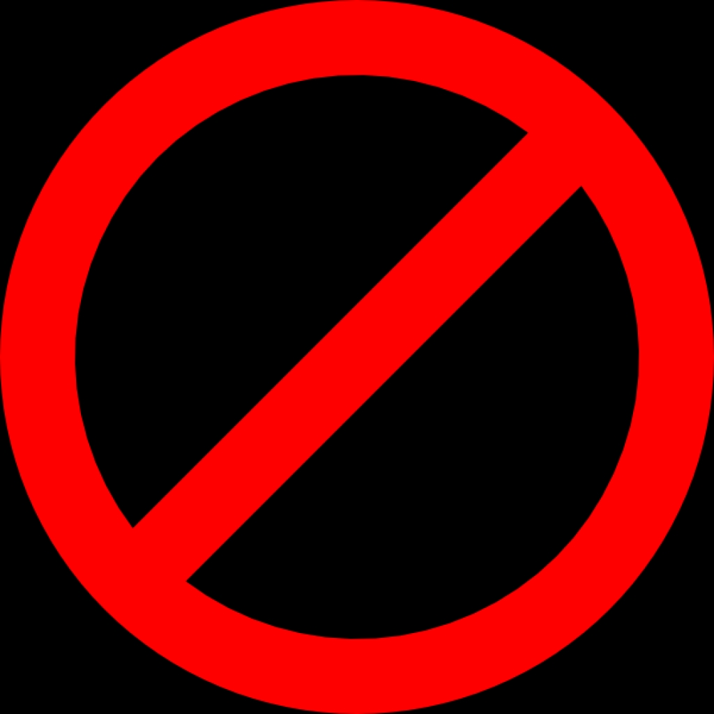 1024x1024 No Entry Sign Clipart Clipart Kidtop 30 Png No Clip Art Animations