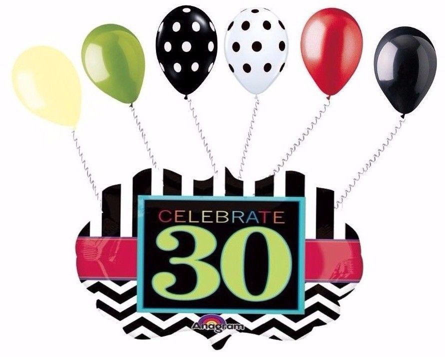 890x714 Celebrate 30th Birthday Balloons Party Supplies In United State